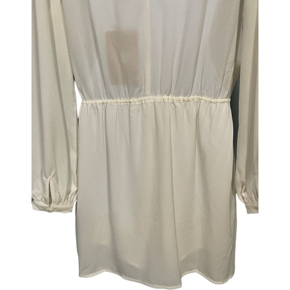 Sabo Skirt Plunge Cut Out Romper Playsuit Ivory Size M - Picture 6 of 11